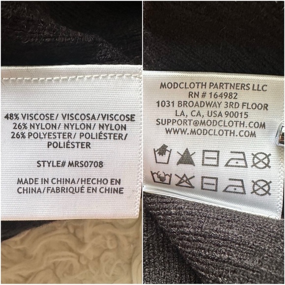 ModCloth Top Slice Of Life Sweater Cutouts Knit Long Sleeve Black Sz 2X NWT New - Picture 9 of 12